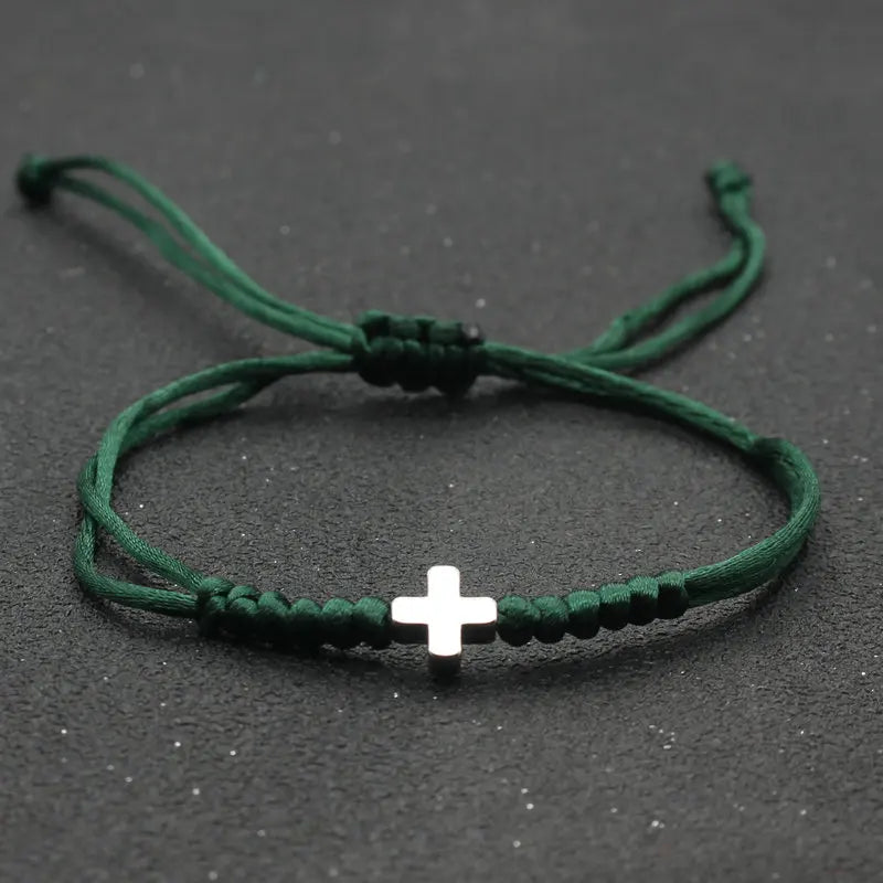 Couple Cross Charm Bracelet