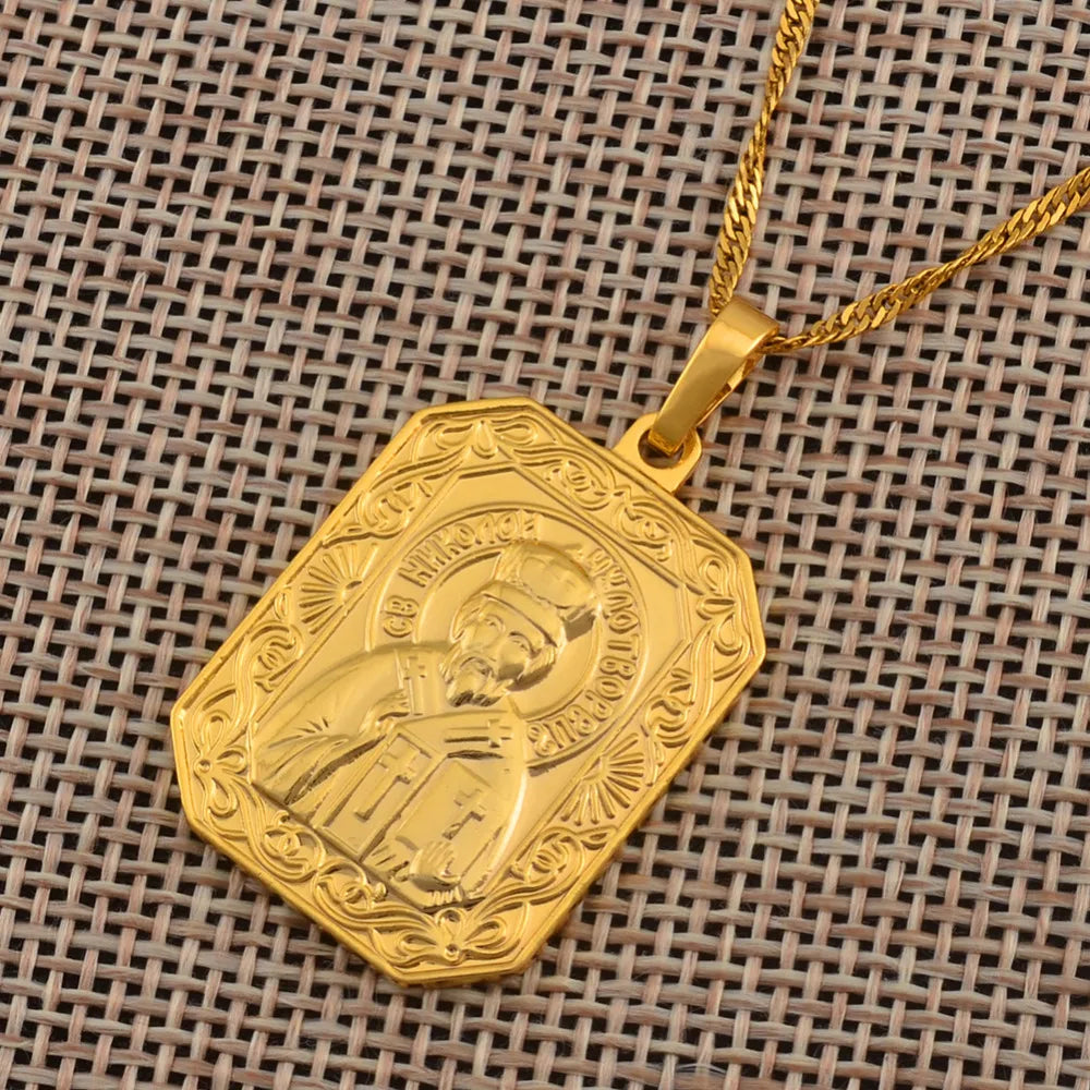 Anniyo Saint Nicholas Patron Saint Necklace