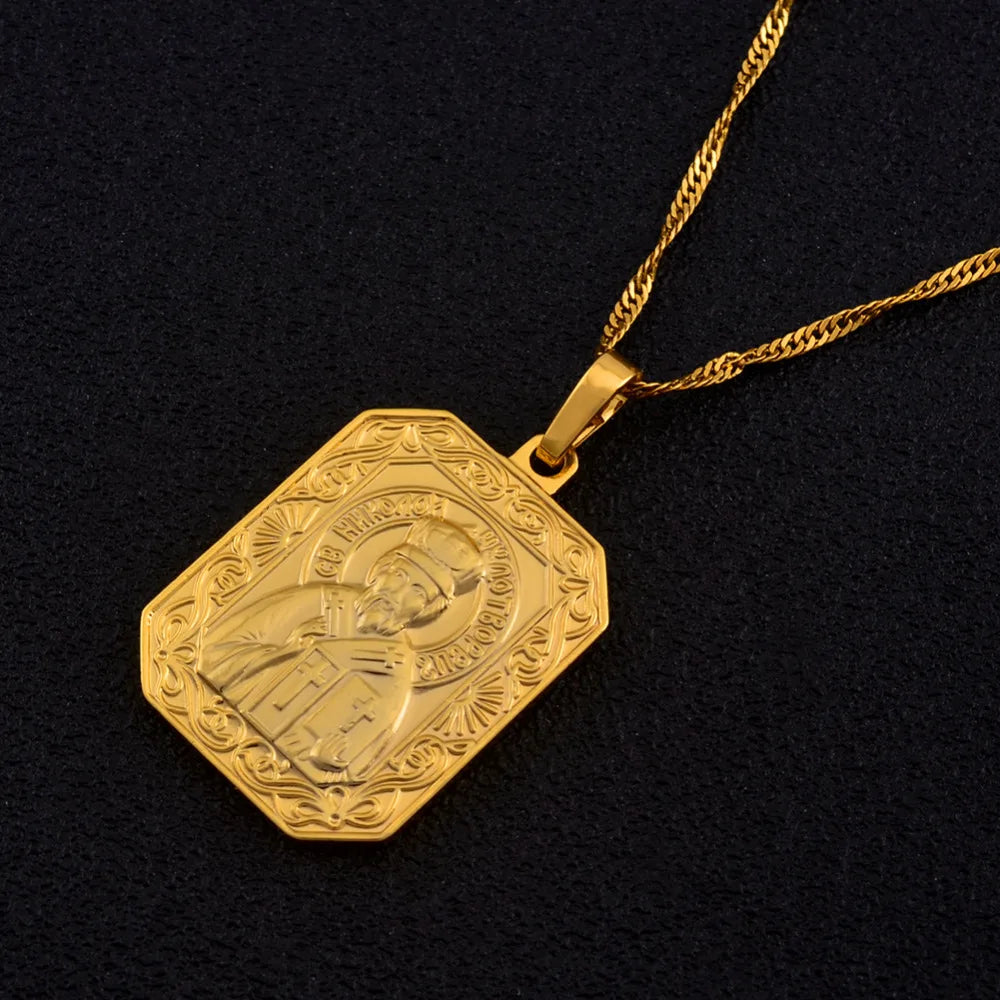 Anniyo Saint Nicholas Patron Saint Necklace