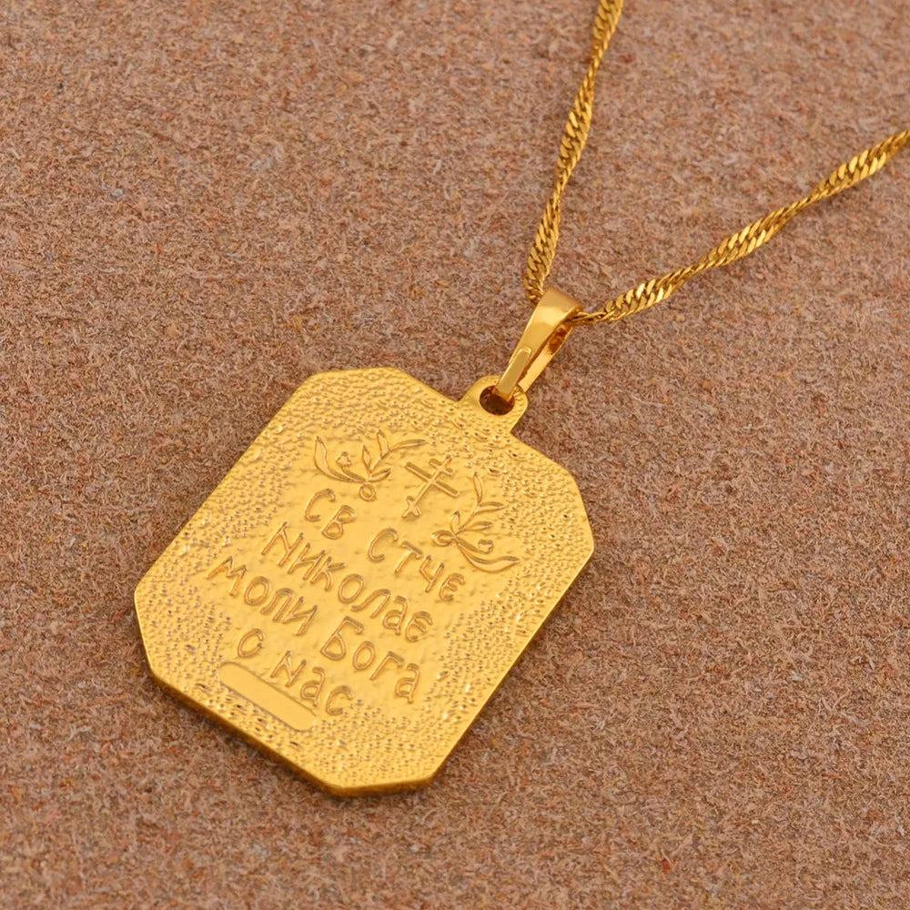 Anniyo Saint Nicholas Patron Saint Necklace