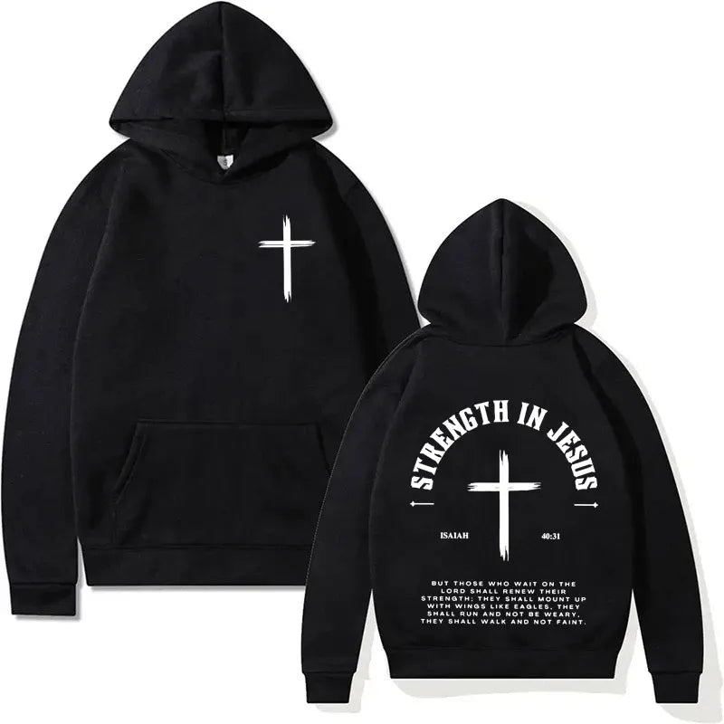 Christian Jesus Faith Over Fear Bible Verse Hoodie