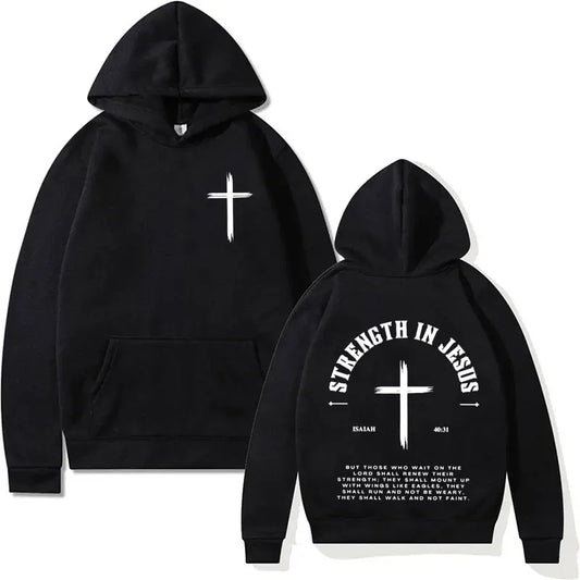 Christian Jesus Faith Over Fear Bible Verse Hoodie