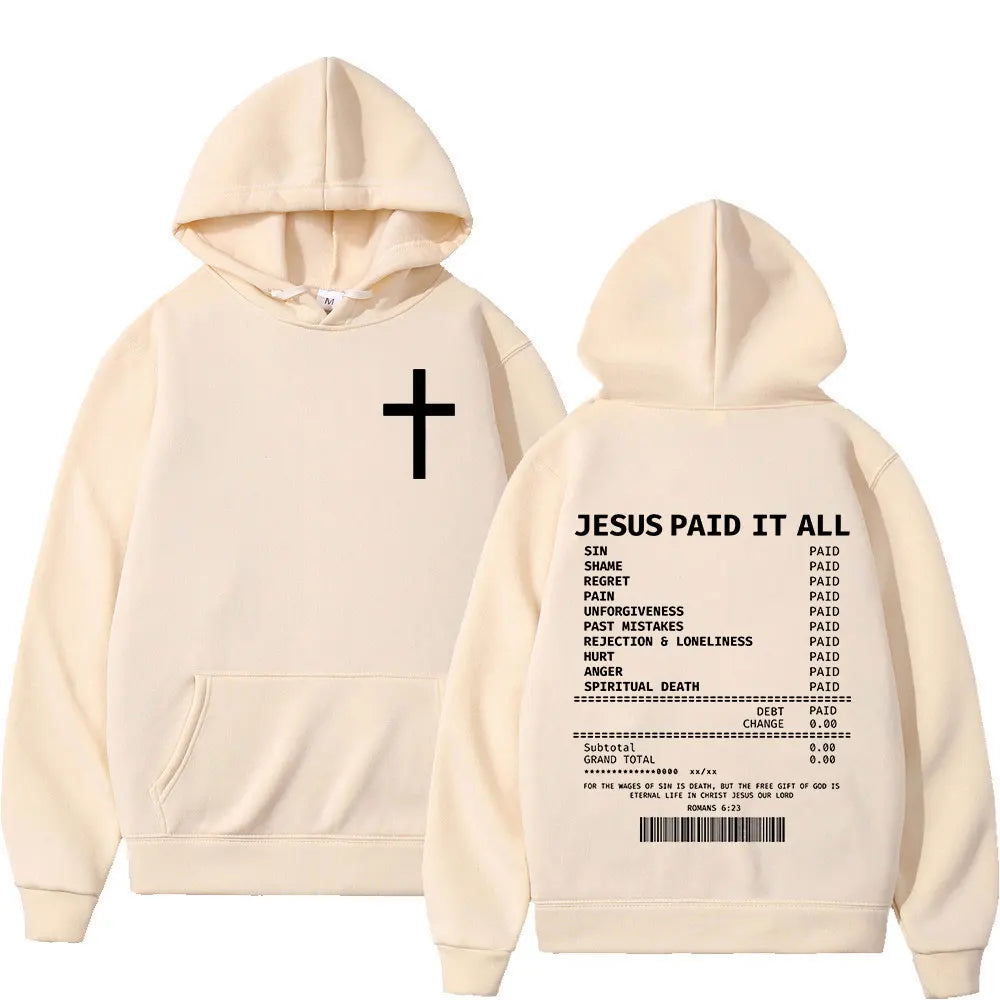 Salvation Jesus Paid It All Hoodies