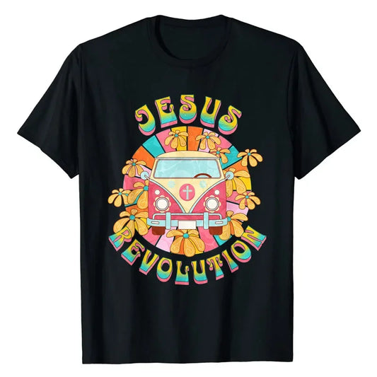 Revolution People Retro Van Bus Christian Faith T-Shirt