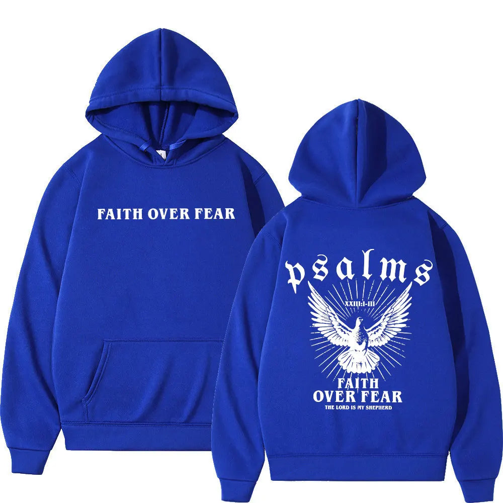 Faith Over Fear Christian Bible Verse Hoodie
