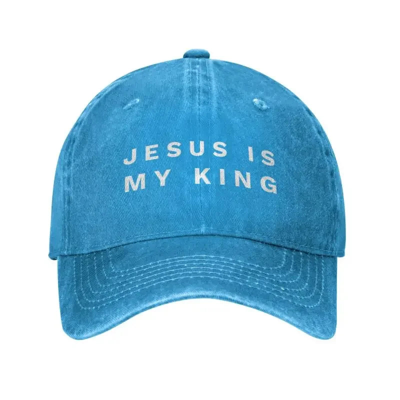 Cotton Jesus Is My King Baseball Cap