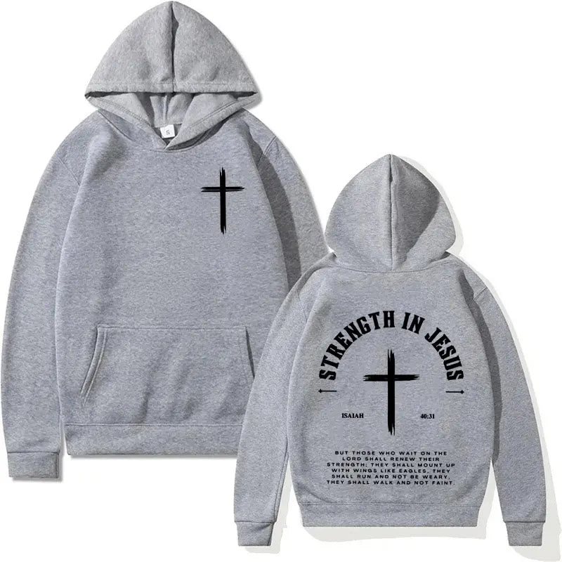 Christian Jesus Faith Over Fear Bible Verse Hoodie