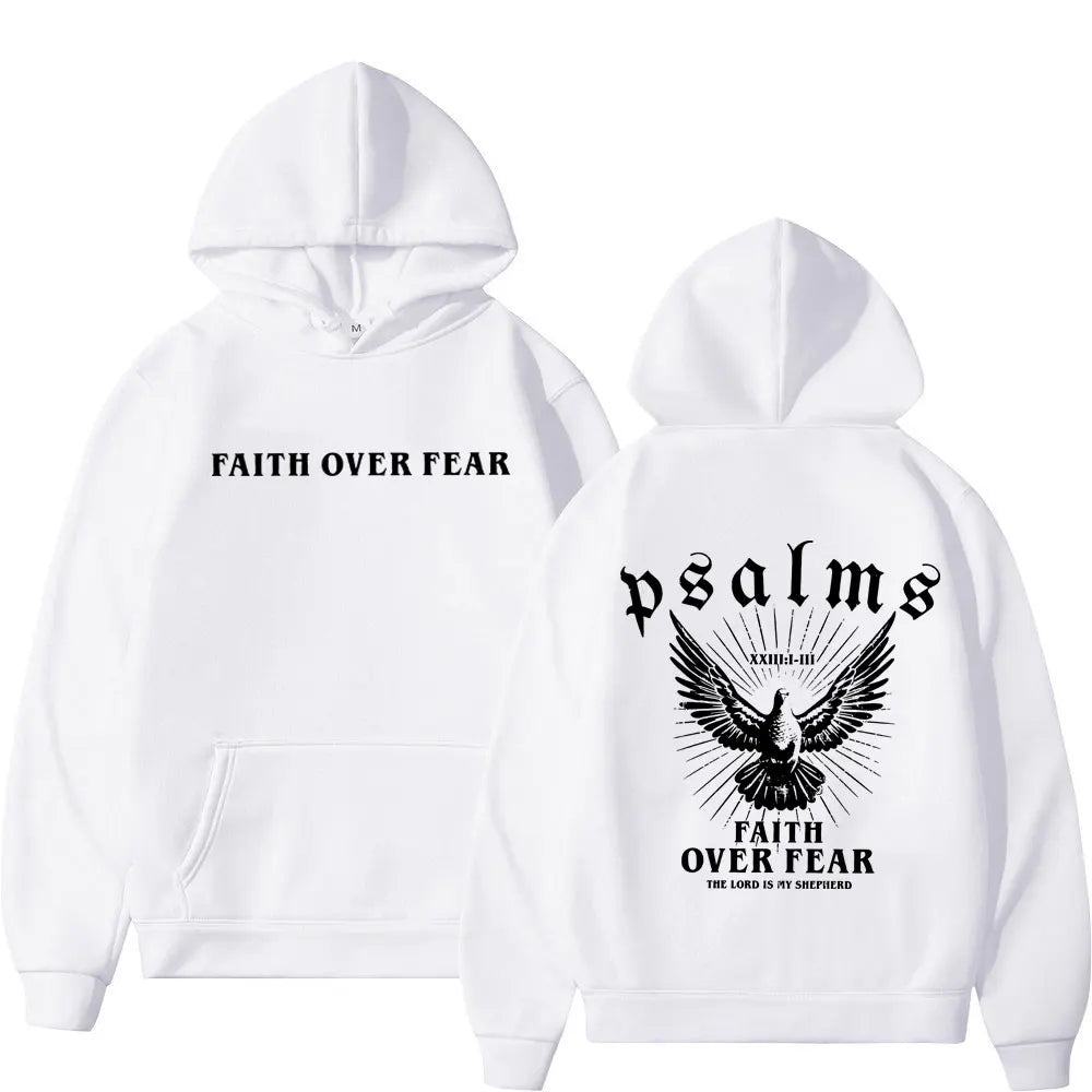 Faith Over Fear Christian Bible Verse Hoodie