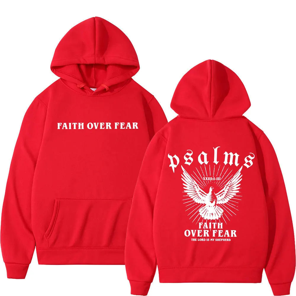 Faith Over Fear Christian Bible Verse Hoodie
