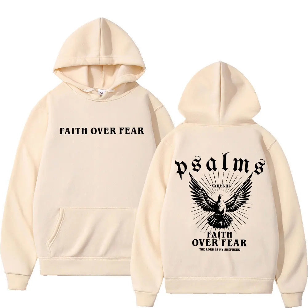 Faith Over Fear Christian Bible Verse Hoodie