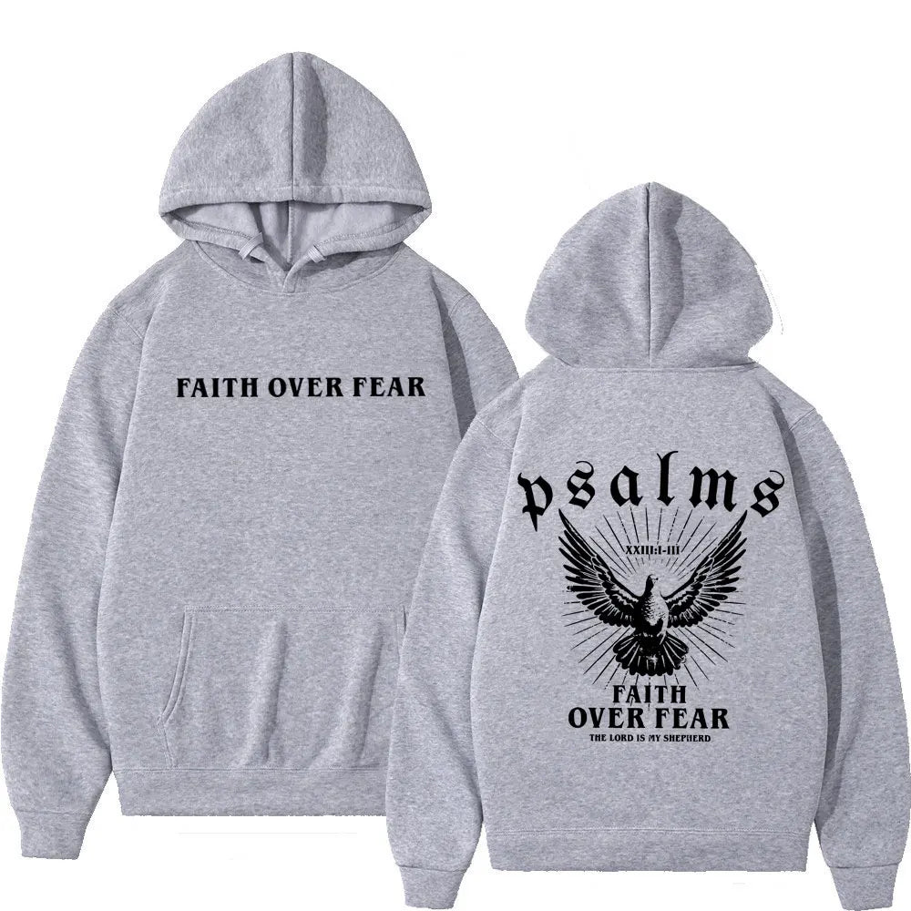 Faith Over Fear Christian Bible Verse Hoodie