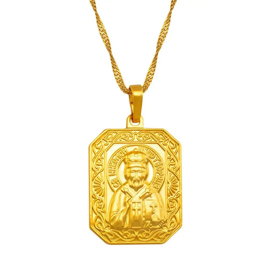 Anniyo Saint Nicholas Patron Saint Necklace