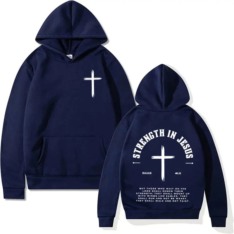 Christian Jesus Faith Over Fear Bible Verse Hoodie